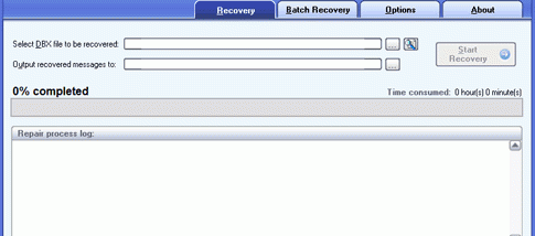 DataNumen Outlook Express Undelete screenshot