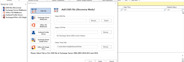 Datavare EDB to PST Converter screenshot