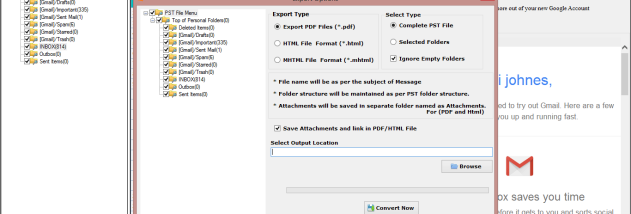 Datavare PST to PDF Converter screenshot