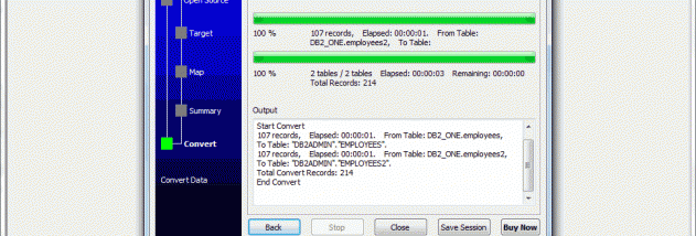 DB2Copier screenshot
