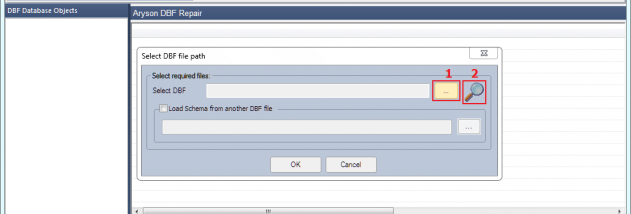 DBF Repair Tool screenshot
