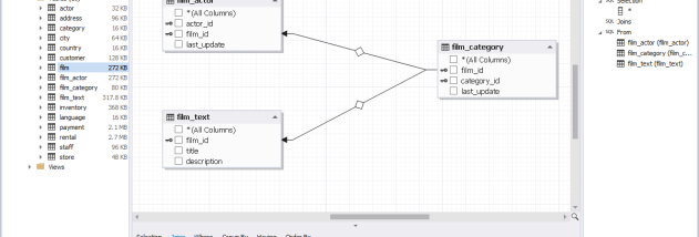 dbForge Query Builder for MySQL screenshot