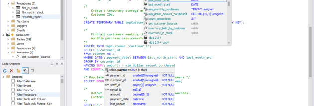 dbForge Studio for MySQL screenshot