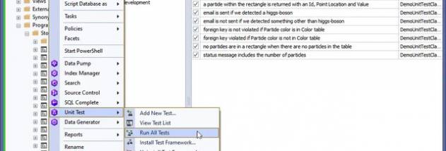 dbForge Unit Test for SQL Server screenshot