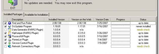 DcUpdater screenshot