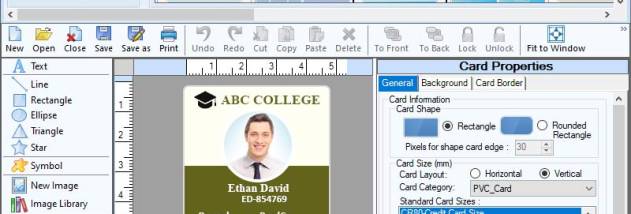 Design and Print Student ID Card screenshot