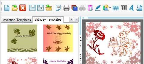 Design Birthday Card Software screenshot