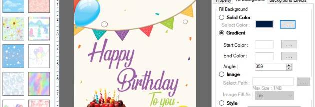 Design Birthday Card Templates screenshot