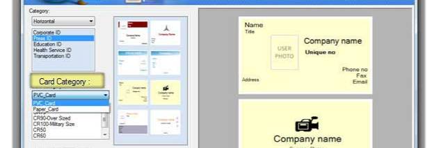 Design Business ID Cards screenshot
