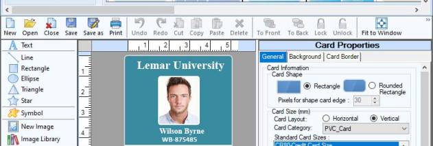 Design Elements Student ID Card screenshot