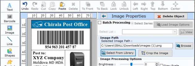 Design Postal Barcode screenshot