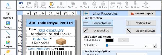 Designed Barcode for Warehousing screenshot