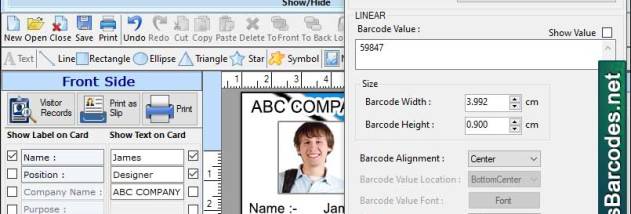Designing Application for ID Card screenshot