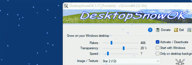 DesktopSnowOK screenshot