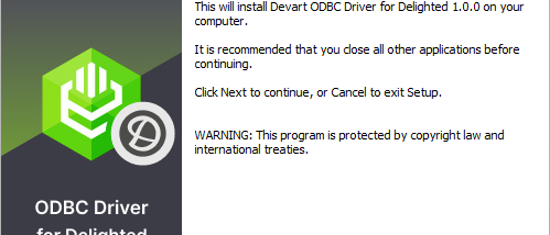 Delighted ODBC Driver by Devart screenshot