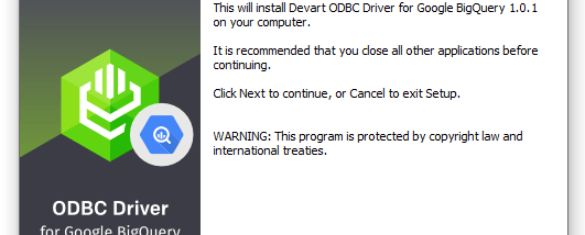 Google BigQuery ODBC Driver by Devart screenshot