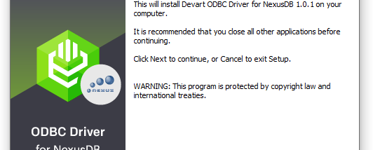 NexusDB ODBC Driver by Devart screenshot