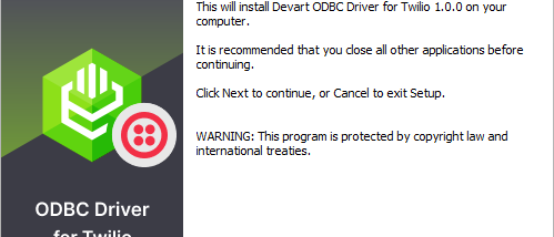 Twilio ODBC Driver by Devart screenshot