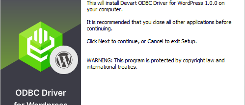 WordPress ODBC Driver by Devart screenshot