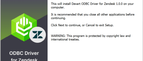 Zendesk ODBC Driver by Devart screenshot