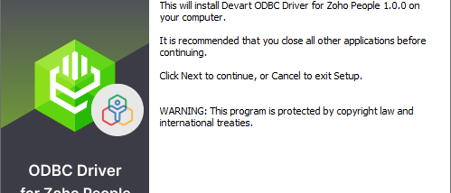 Zoho People ODBC Driver by Devart screenshot