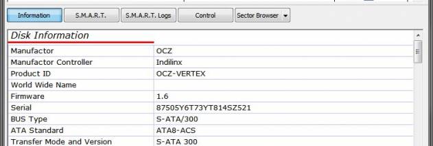 DHE Drive Info screenshot