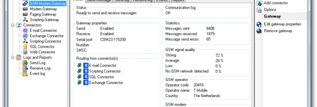Diafaan SMS Server - full edition screenshot