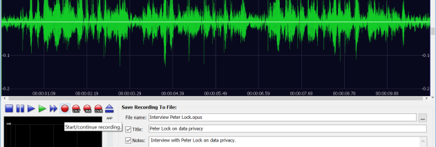 Dictaphone screenshot
