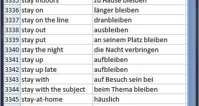 Dictionary Technical English German screenshot