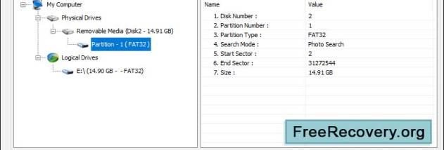 Digital Camera Photo Rescue Utility screenshot