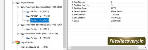 Digital Pictures Recovery Tool screenshot