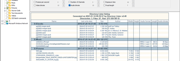 Directory Lister screenshot
