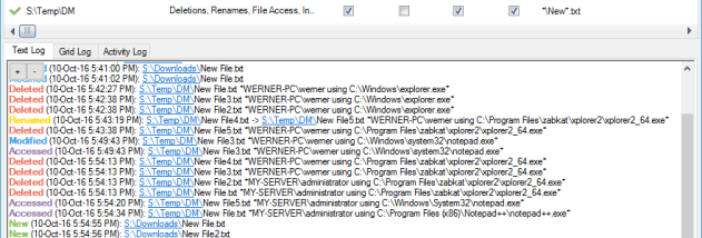 Directory Monitor Portable screenshot