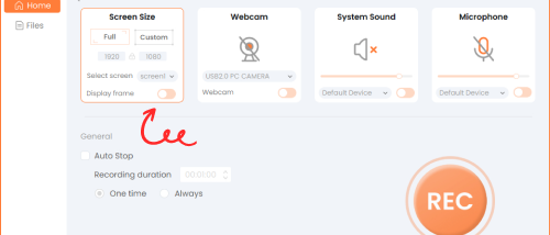 DiReec Screen Recorder screenshot