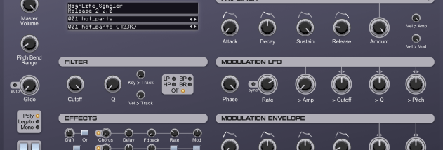 discoDSP HighLife screenshot