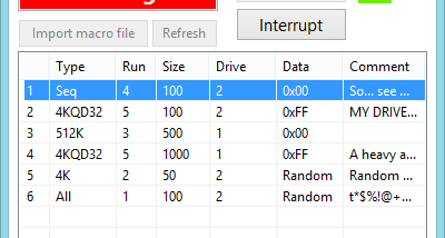 DiskMarkStream screenshot