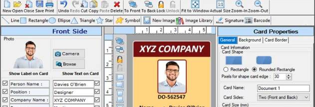 Disposing Process of Visitors Cards screenshot