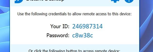 Distant Desktop screenshot