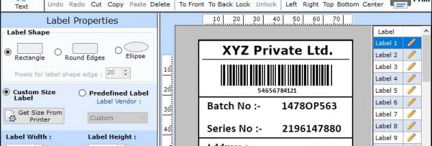 Distribution Industry Barcodes Software screenshot