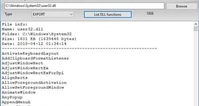 DLL Analyzer screenshot