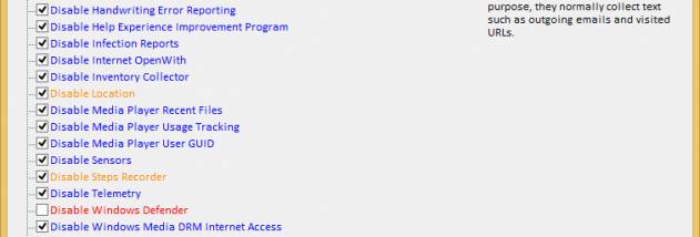 DoNotSpy78 screenshot