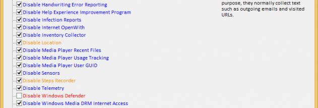 DoNotSpy78 screenshot