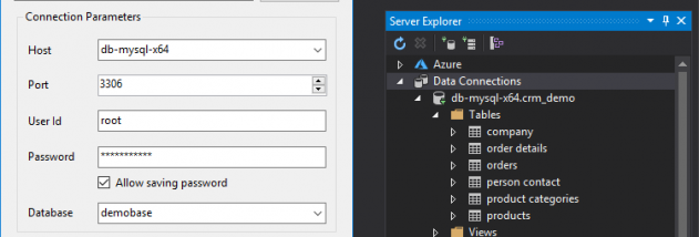 dotConnect for MySQL screenshot
