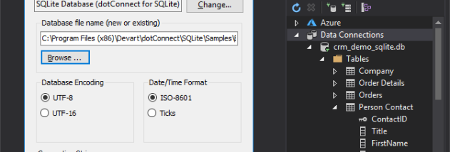 dotConnect for SQLite screenshot