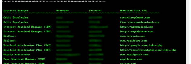 Download Manager Password Dump screenshot