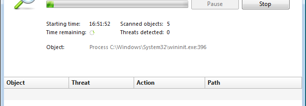Dr.Web CureIt screenshot