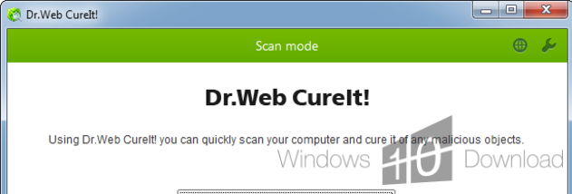 Dr.Web CureIt! screenshot