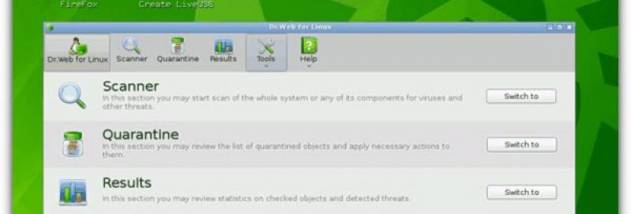 Dr.Web LiveDisk screenshot