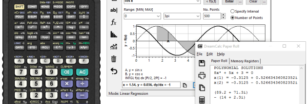 DreamCalc Graphing Edition screenshot