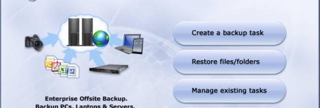 DriveHQ Online Backup Enterprise Edition screenshot